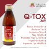 Q-TOX range of nutraceutical products with Omega-3 fatty acids, antioxidants, vitamins and minerals for daily nutritional and wellness support