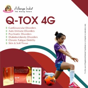 Q-TOX range of nutraceutical products with Omega-3 fatty acids, antioxidants, vitamins and minerals for daily nutritional and wellness support