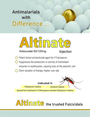 altinate injection, anti-malarial, altinate allenege, allenge india, allenge india panchkula, pharmaceutical products, pharma manufacturing, allenge india products