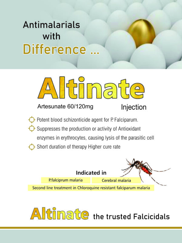 altinate injection, anti-malarial, altinate allenege, allenge india, allenge india panchkula, pharmaceutical products, pharma manufacturing, allenge india products