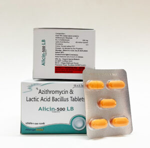 ALICIN, Allenge India, ALICIN (Azithromycin) is a broad-spectrum antibiotic used to treat respiratory infections, skin conditions, and STIs like chlamydia.