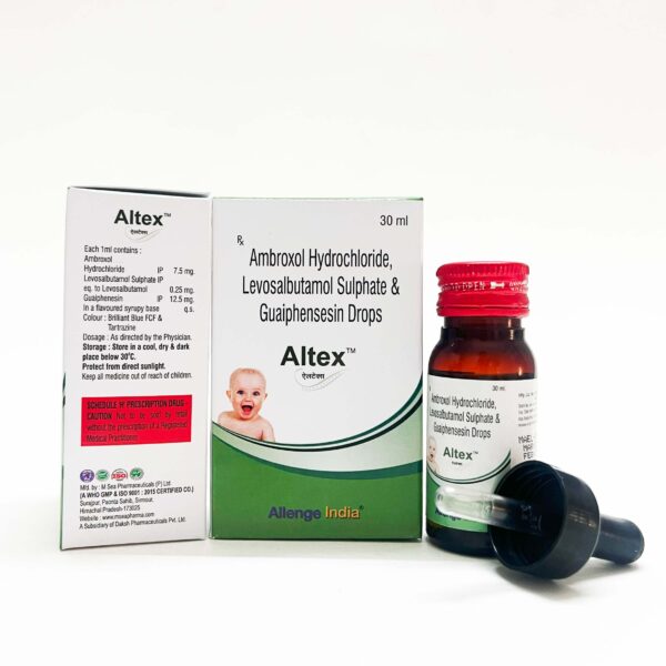 Altex, Allenge India, ALTEXCoughSyrup, BronchitisRelief, MucusClearance, AsthmaCare, CoughTreatment, BreathEasier, COPDManagement