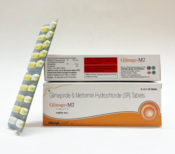 Glimepiride 2mg+Metformin 500mg,Allengeindia,Pharmaceuticalcompanypanchkula,Diabeticmedicines