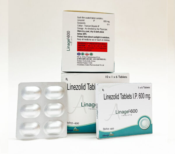 linage,allengeindia, Linezolid antibiotic for resistant bacterial infections