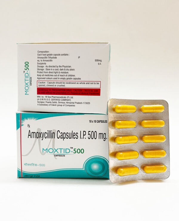 Amoxicillin antibiotic for bacterial infections, moxtid, moxtid-lb, allenge india, allenge india panchkula