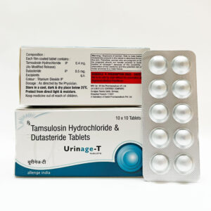 Advanced BPH treatment formula containing Tamsulosin and Dutasteride, developed by Allenge India, Panchkula.